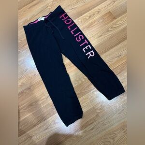 Hollister y2k Joggers with Pink Logo